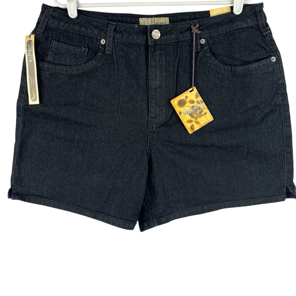 Hybrid & Co. Women's Trendy Look Stretch Navy Shorts Plus Sz 20 (Waist 36") NWT